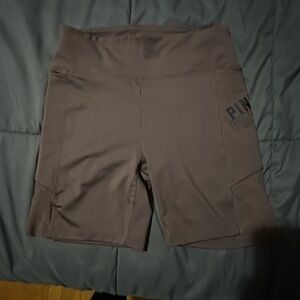 PINK Victoria's Secret Brown Bike Shorts Athletic Style